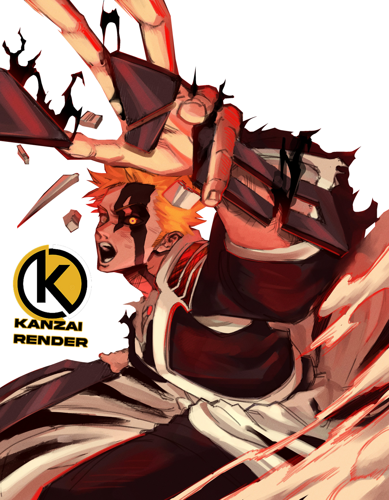 Ichigo True Bankai Render By Kanzaiart On Deviantart