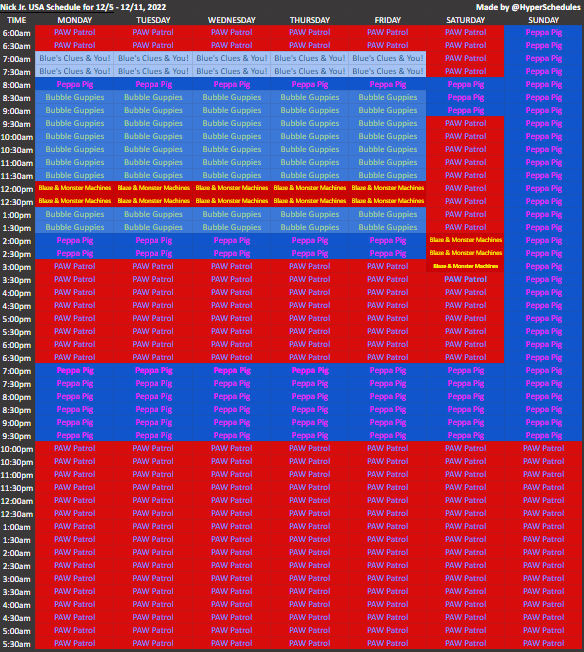 Nick Jr Schedule By BobCardsForever On DeviantArt nick-jr-schedule-by-bobcardsforever-on-deviantart