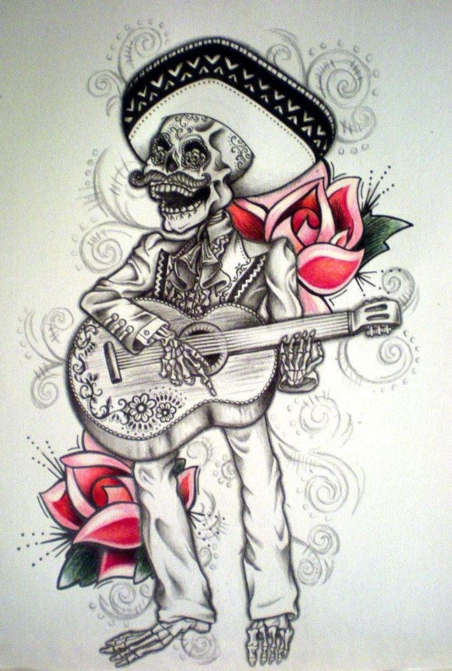 Day of the Dead Mariachi Tattoo by DesertDahlia on DeviantArt