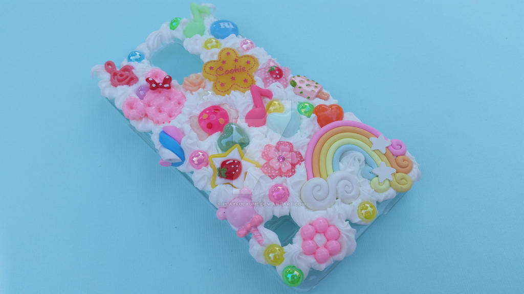 Rainbow Decoden Whipped Cream PhoneCase (GalaxyS5) by PlayfulYume on  DeviantArt