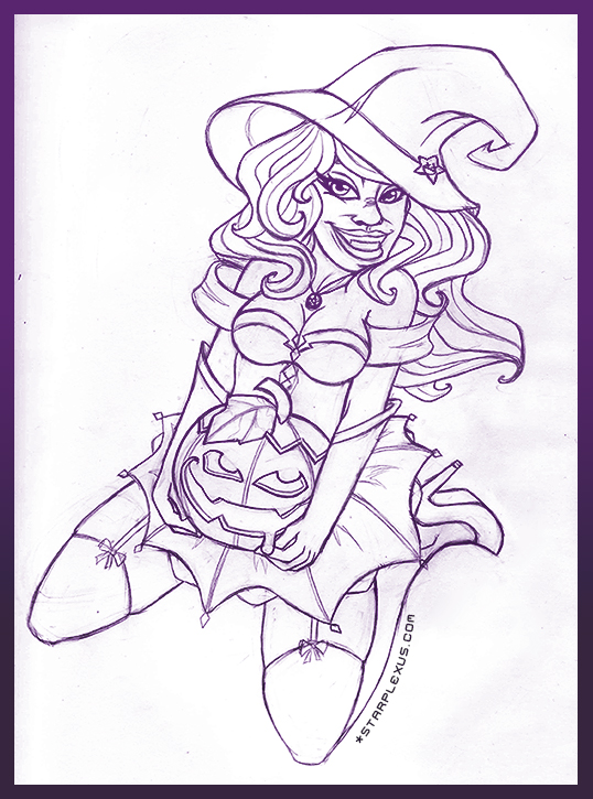 Halloween Sketch by starplexus