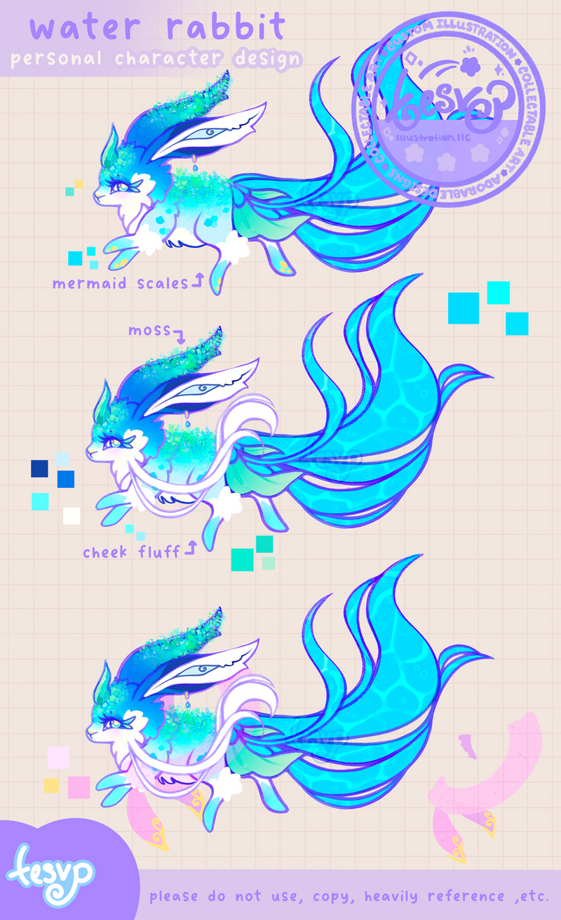 (Personal) Water Rabbit Qi by Tesvp on DeviantArt