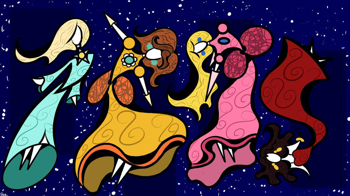 Nintendo Princesses by BenAntonBuch on DeviantArt