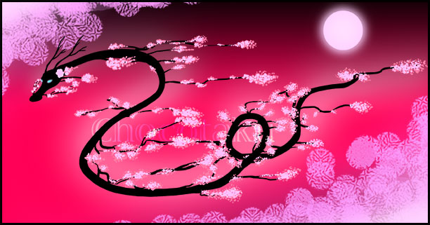 Cherry Blossom Dragon By Chocotaku On Deviantart