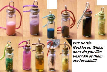 WIP Potion Bottle Necklaces