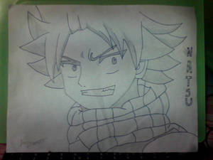 First Attempt Drawing of Natsu Dragneel