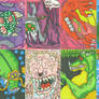 Super Metroid sketch cards 