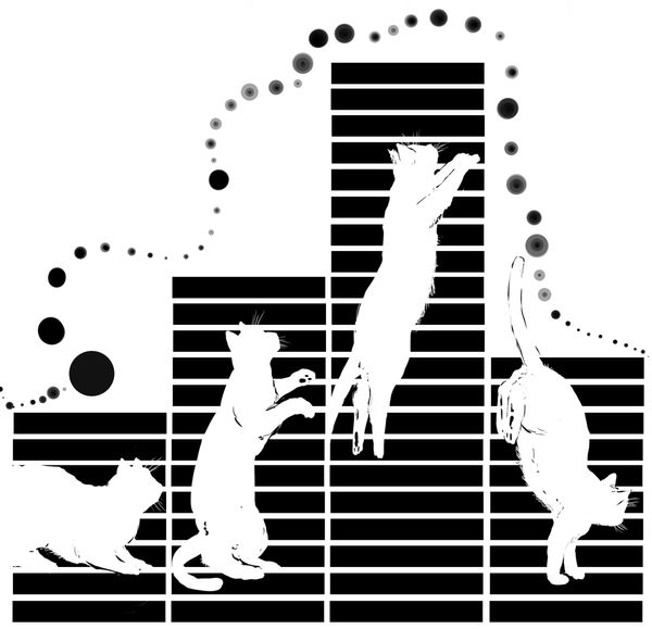 Cat Poster Rythme Rhythmic cat by tanyamya on DeviantArt