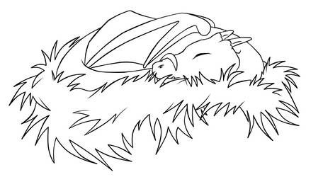 {Line-Art} Sleeping dragon