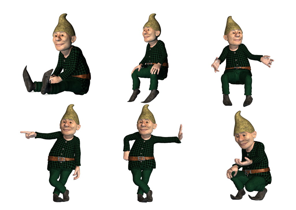 Gnomes 2 PNG Stock