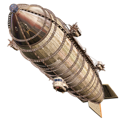 Steam Airship 01 PNG Stock