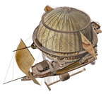 Steam Airship 03 PNG Stock