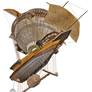Steam Airship 04 PNG Stock
