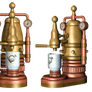 Steampunk Coffee Pot PNG Stock