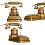 Steampunk Telephone PNG Stock