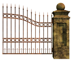 Graveyard Gate Right 2 PNG Stock