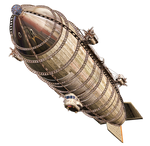 Steam Airship 01 PNG Stock