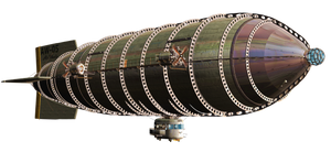 Steam Airship 02 PNG Stock