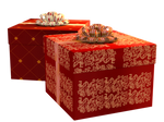 Christmas Gift Boxes PNG Stock by Roy3D