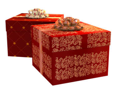 Christmas Gift Boxes PNG Stock