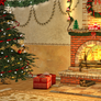 Christmas Scene Premade Background