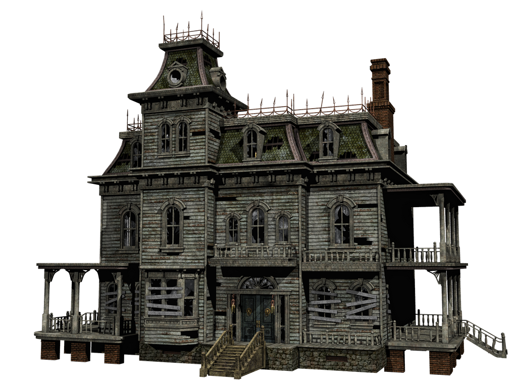 Haunted House 03 PNG Stock