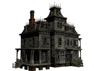 Haunted House 05 PNG Stock