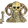 Spooky Skulls PNG Stock 01