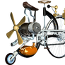 Steampunk Bike 02 PNG Stock