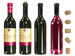 Wine Bottle PNG Stock