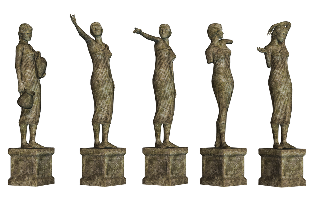 Statues 02 PNG Stock