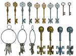 Keys PNG Stock by Roy3D
