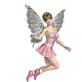 Pink Fairy 01 PNG Stock