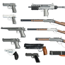 Gun Selection PNG Stock