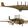 Steampunk Flying Machine 01 PNG Stock
