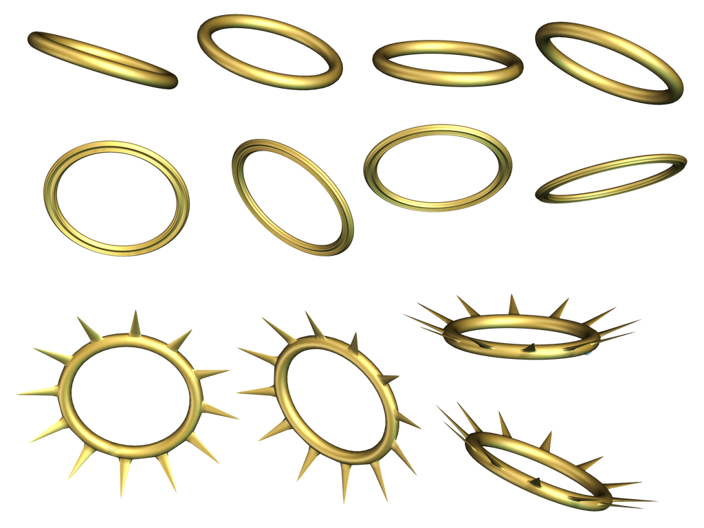 Halos PNG Stock