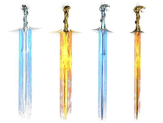 Fantasy Swords PNG Stock