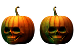 Spooky Halloween Pumpkin Stock