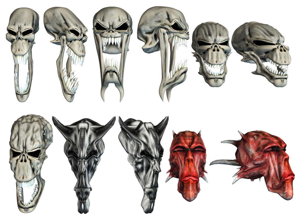 Fantasy Skulls 2 by Roy3D
