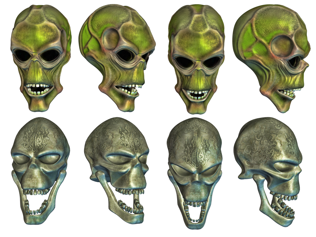 Fantasy Skulls