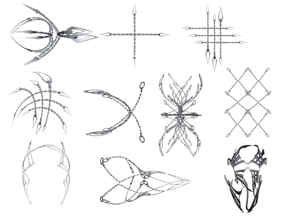 Chain Shapes PNG Stock