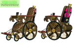 Steampunk Wheelchair PNG Stock
