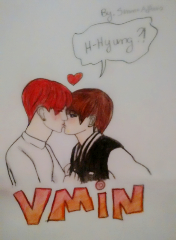 VMin in love kiss by SennaAdams on DeviantArt VMin in love kiss by SennaAdams on DeviantArt