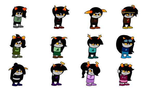 My Beta Troll Sprites (Spritevember day 1)