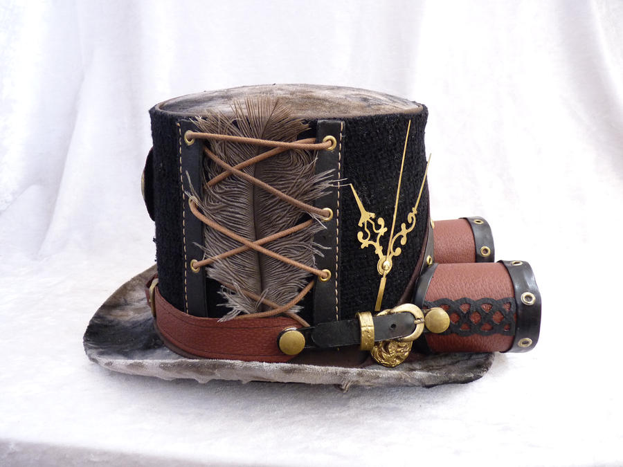 Steam punk hat with Celtic goggles