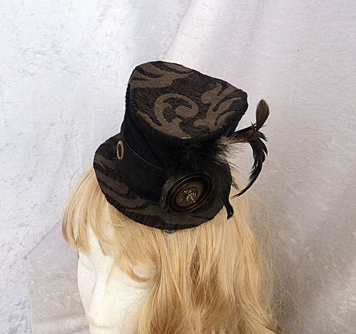 Steam punk mini top hat