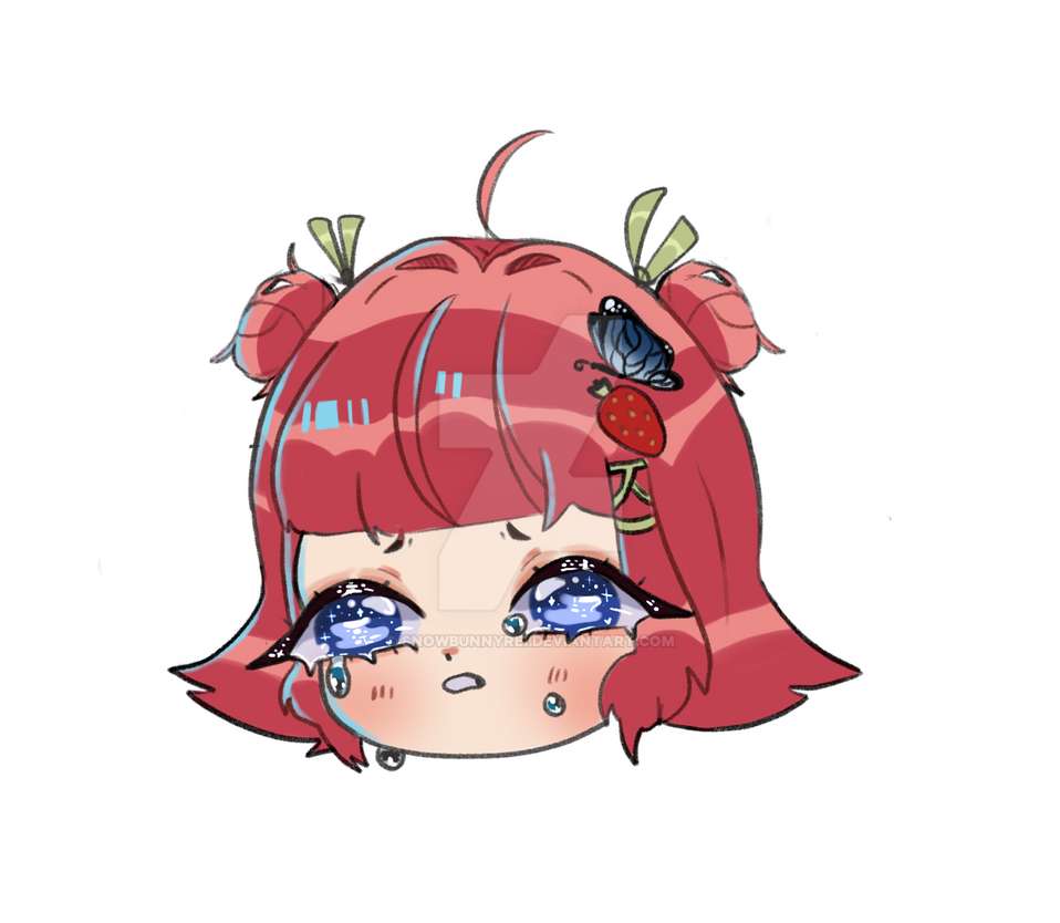 Chibi Blowing Raspberry Strawberry chibi by SnowBunnyRei on DeviantArt
