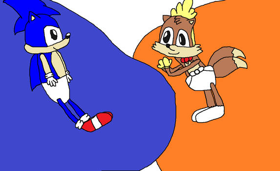 sonic and baby tails by lasouga on DeviantArt