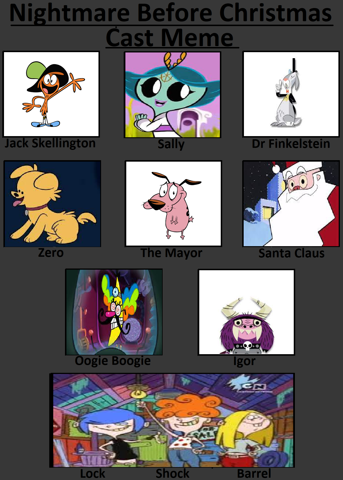 My Nightmare Before Christmas Cast by sweetheart1012 on DeviantArt