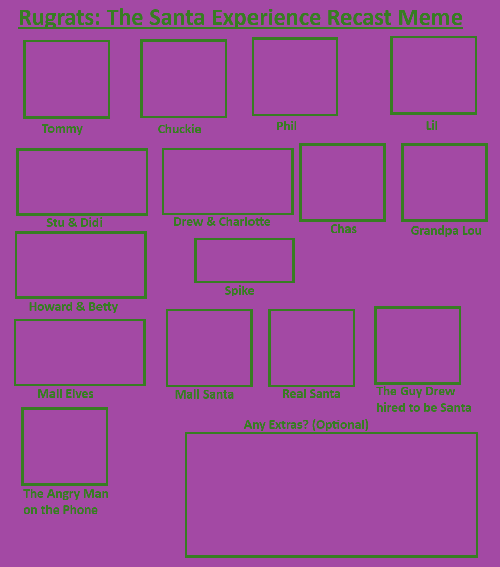 Rugrats: The Santa Experience Recast Meme by sweetheart1012 on DeviantArt